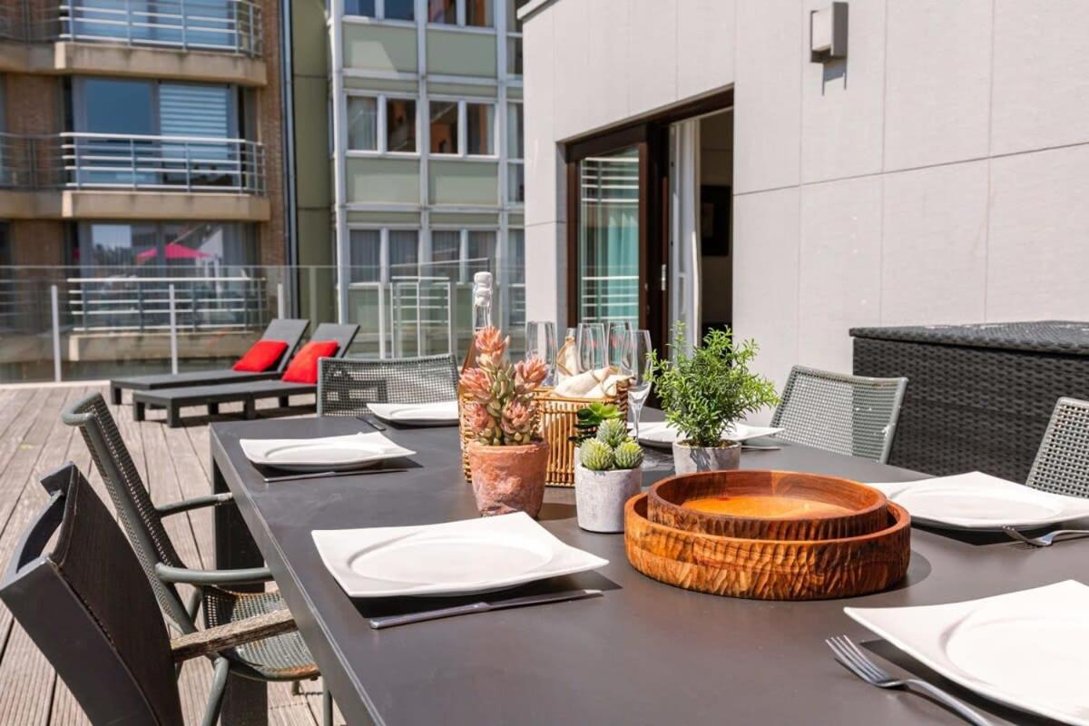 Huswell - Sunny Apartment In Knokke-Heist With Big Terrace Exterior photo